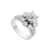 Vỏ nhẫn Kim cương Vàng trắng 18K PNJ 00DDW002747