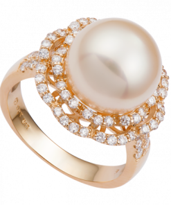 Nhẫn Vàng 18K đính ngọc trai South Sea PNJ PSDDY000075