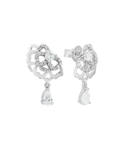 Bông tai Bạc đính đá PNJSilver XMXMW000037